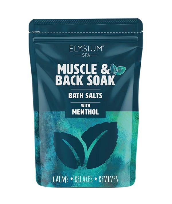 Sels de bain imbibants pour les muscles et le dos au menthol