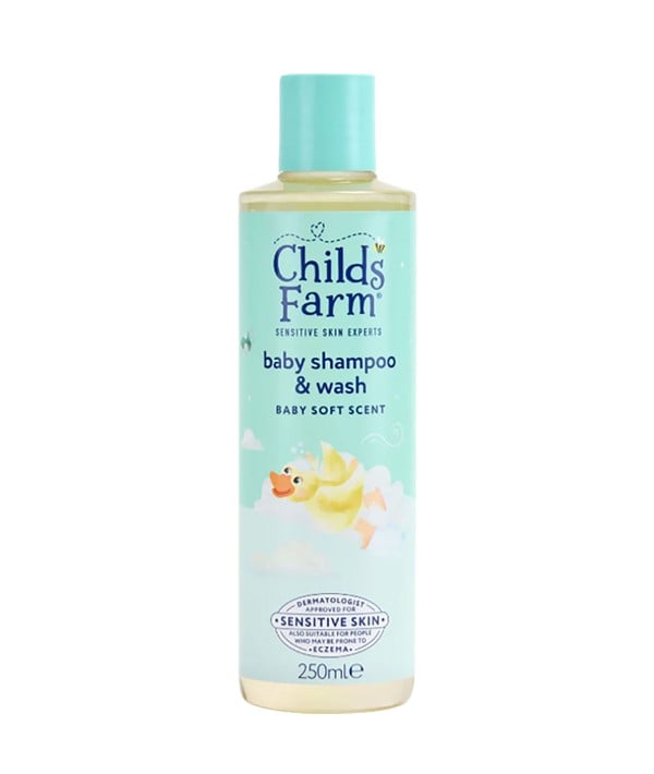 SHAMPOOING ET LAVAGE POUR BÉBÉ CHILDS FARM PARFUM DOUX POUR BÉBÉ 