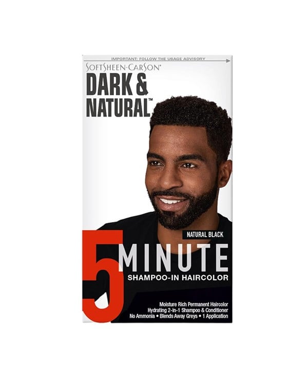 SHAMPOOING POUR HOMMES FONCÉS ET NATURELS EN COULEUR DE CHEVEUX NOIR NATUREL 