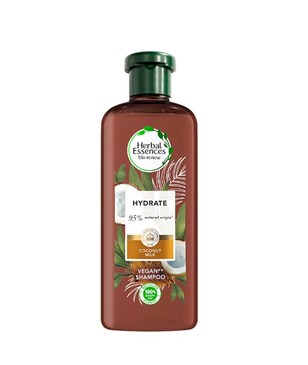 SHAMPOOING VÉGÉTALIEN AU LAIT DE COCO HYDRATE HERBAL ESSENCES 