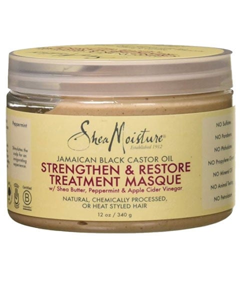 SHEA MOISTURE JAMAICAN BLACK CASTOR OIL TRAITEMENT CAPILLAIRE MAS