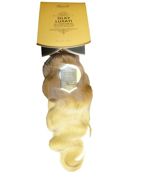 SILKY LUXATI 8PCS DOUBLE TRAME BODY WAVE CLIP EN REMY HAI