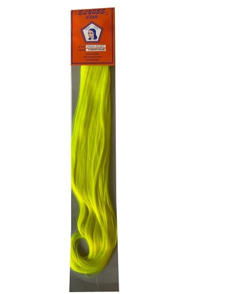 SILKY SYN PONY JAUNE FLUORSCENT 