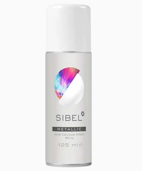 SPRAY COULEUR CHEVEUX BLANC MÉTALLIQUE SIBEL