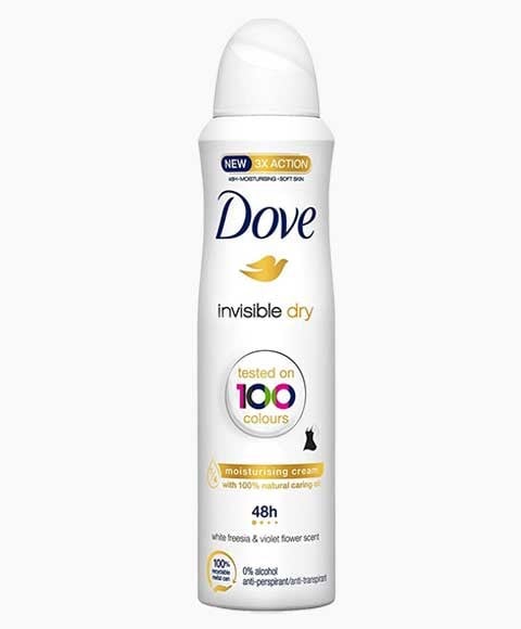SPRAY DÉODORANT ANTI-TRANSPIRANT DOVE INVISIBLE DRY 48H 