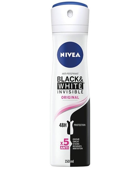 SPRAY DÉODORANT ORIGINAL INVISIBLE NIVEA NOIR ET BLANC 