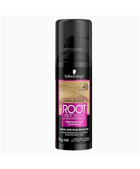 SPRAY TEMPORAIRE DE COUVERTURE DE RACINES DE RETOUCHE DES RACINES BLONDE FONCÉ 