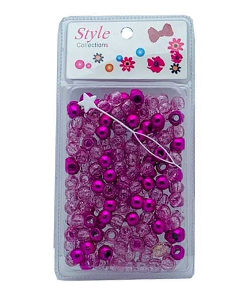 STYLE COLLECTION PERLES À CHEVEUX BD008 ROSE