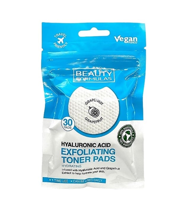 TAMPONS TONIQUES EXFOLIANTS À L'ACIDE HYALURONIQUE 