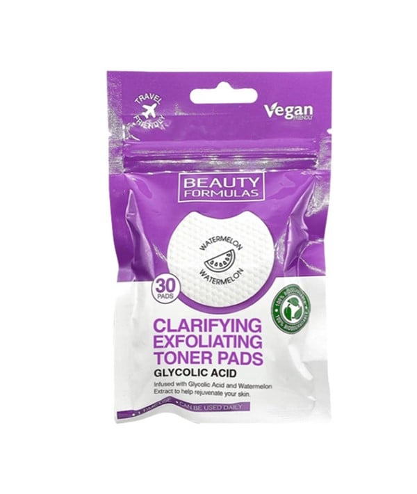 TAMPONS TONIQUES EXFOLIANTS CLARIFIANTS À L'ACIDE GLYCOLIQUE