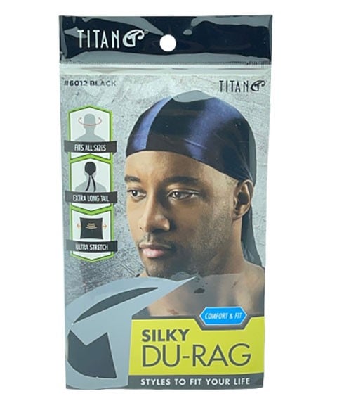 TITAN SPORT SILKY DU RAG 6012 NOIR 