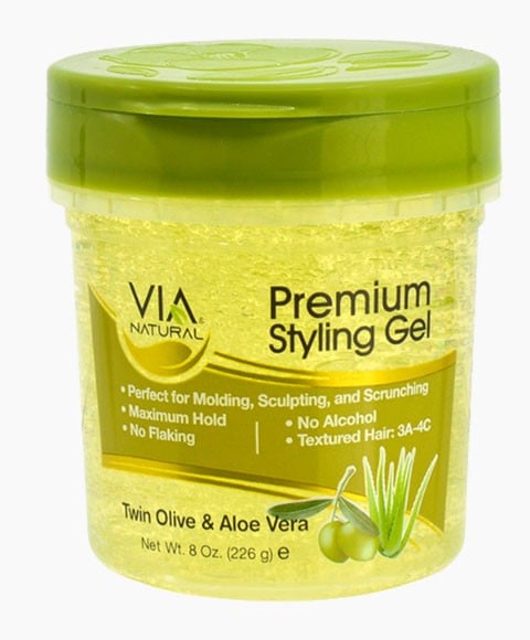 VIA GEL COIFFANT NATUREL PREMIUM AVEC TWIN OLIVE ET ALOE V