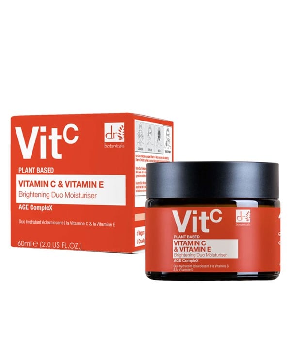 VIT C DUO ÉCLAIRCISSANT À BASE DE VITAMINE C ET DE VITAMINE E À BASE DE PLANTES