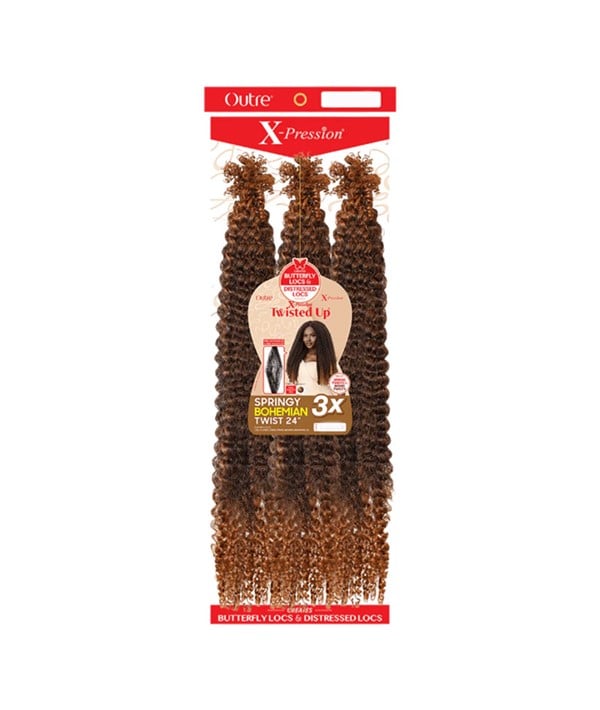 X PRESSION 3X TRESSES TWIST BOHÈME ÉLASTIQUES TORSADÉES 